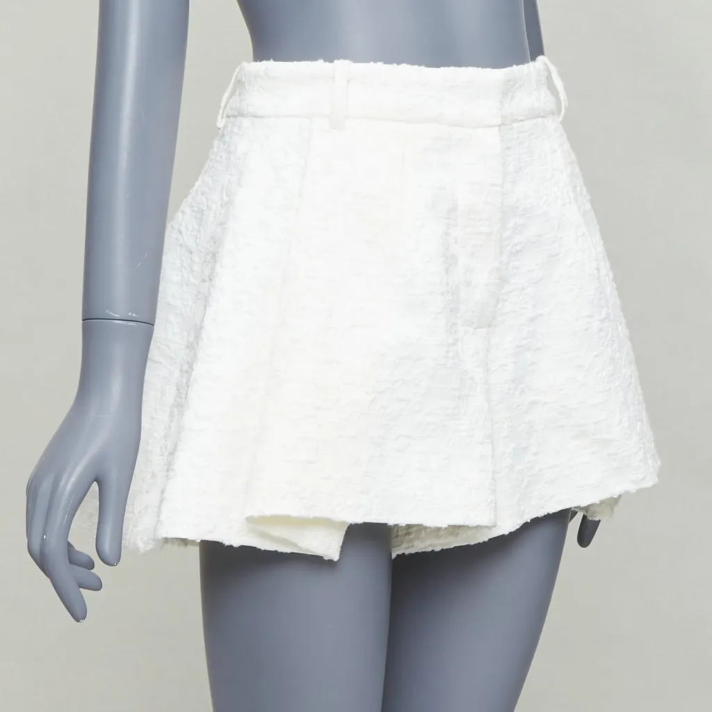 The Mannei Floral Flare Shorts Beige Cotton Very good - Inside View
