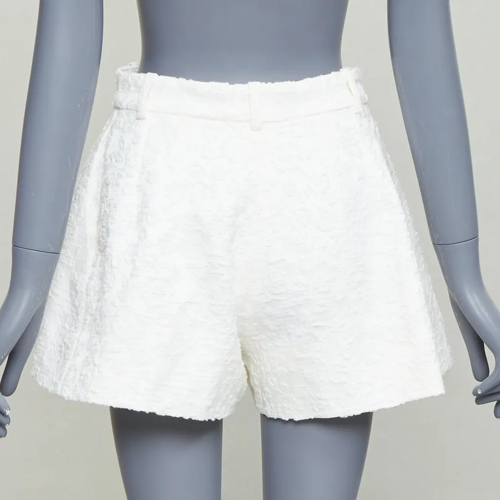 The Mannei Floral Flare Shorts Beige Cotton Very good - Box View