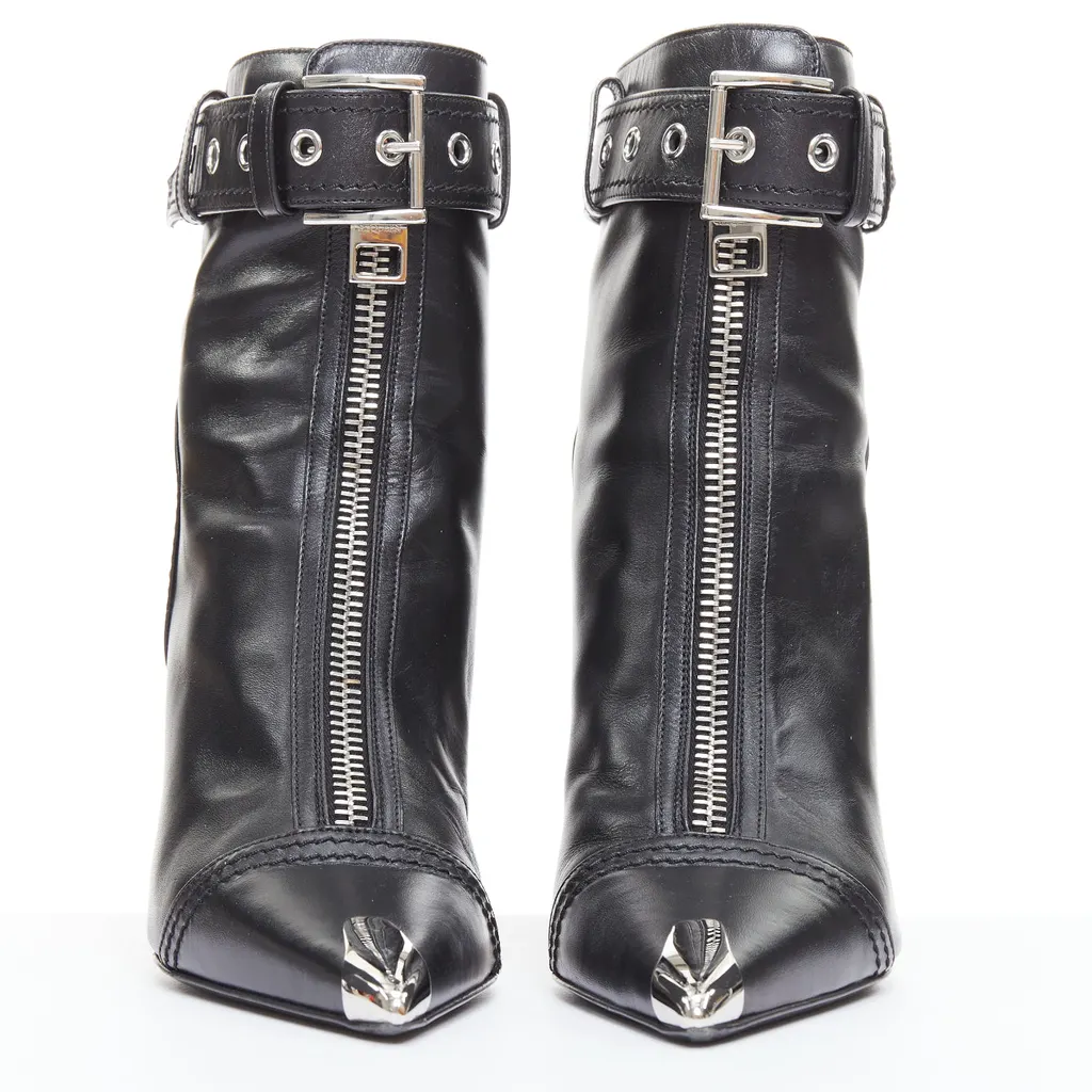 Alexander McQueen Slash Black Leather Good - Inside View