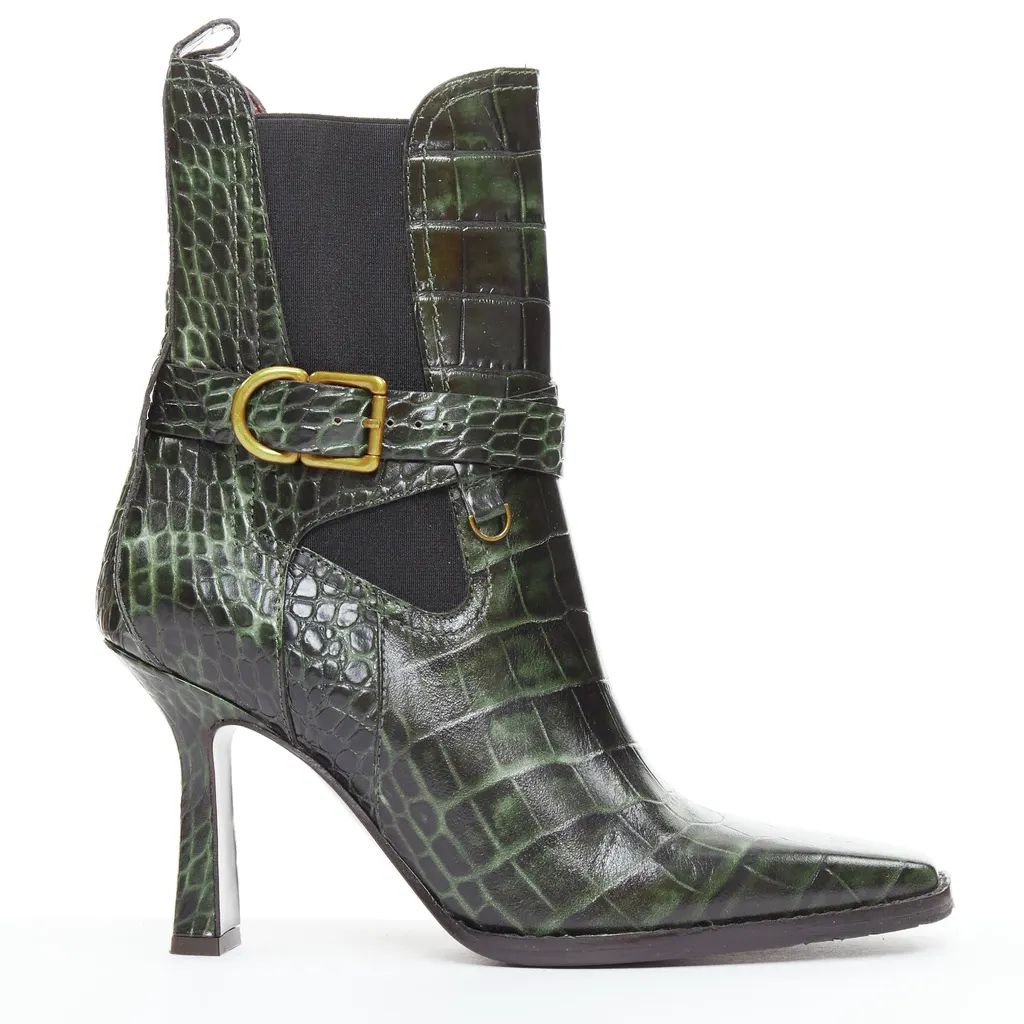 Sies Marjan Naomy 15BEC014 Green Leather Very good - Front View