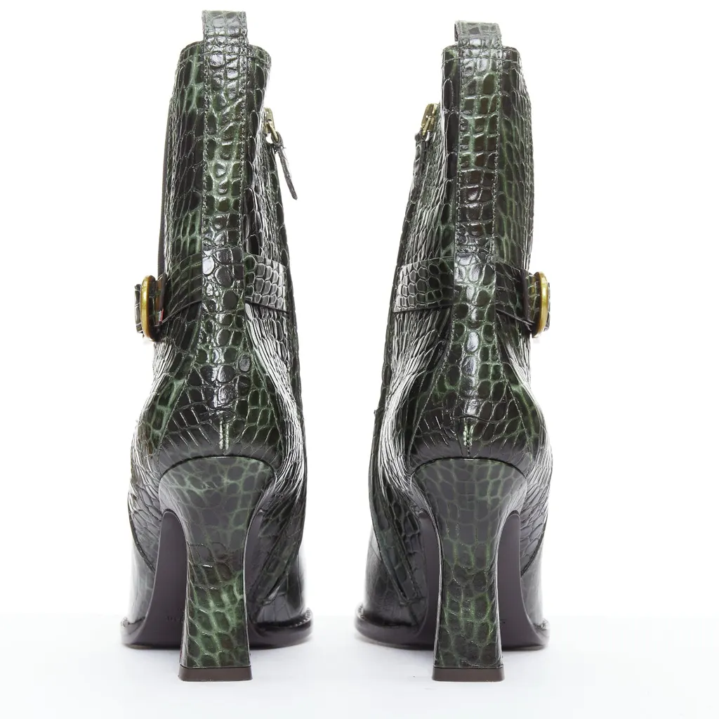 Sies Marjan Naomy 15BEC014 Green Leather Very good - Box View