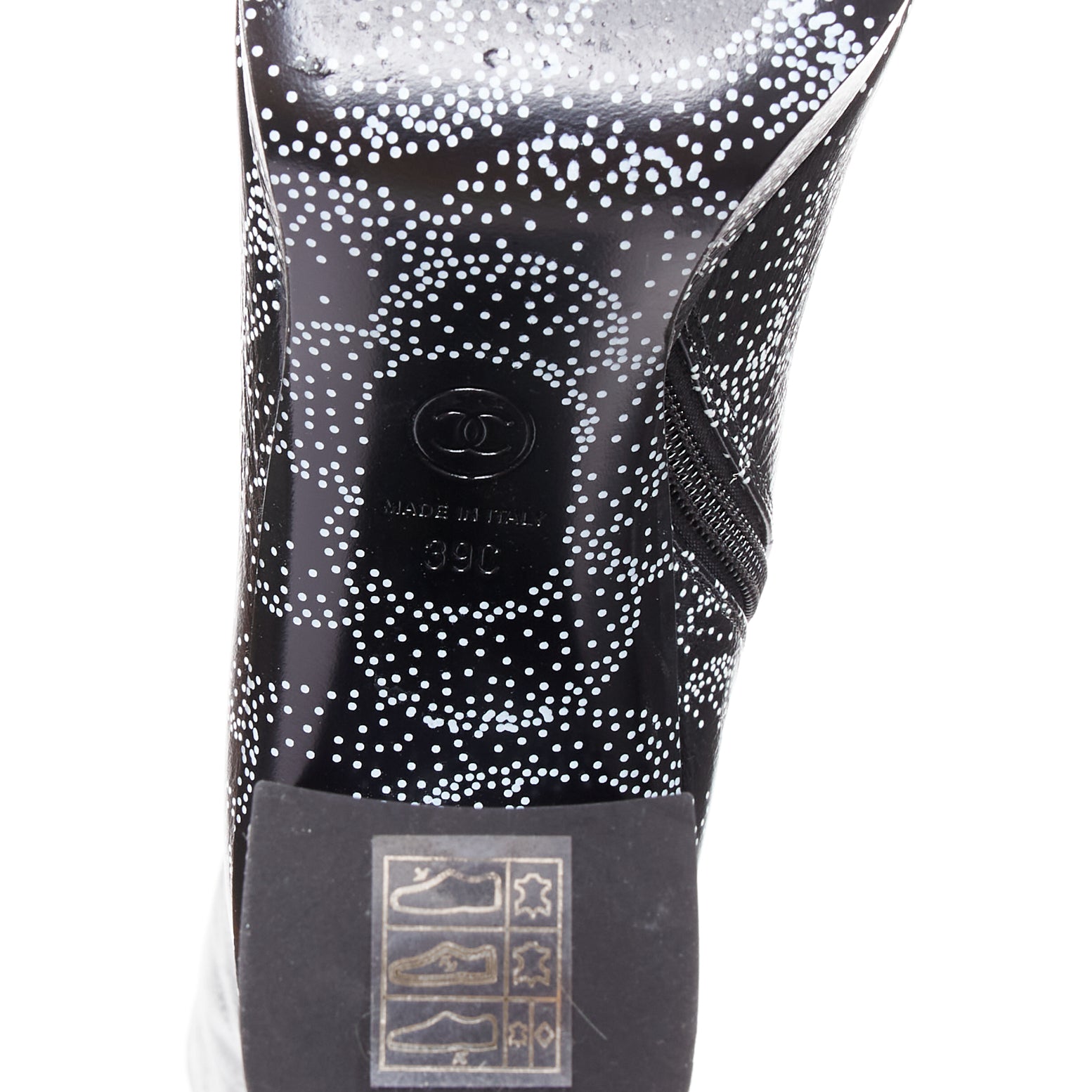 Chanel Monogram Bronze Rain Boots - Image 11