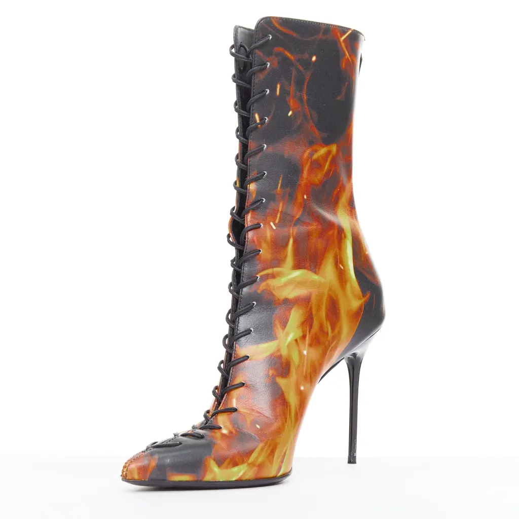 Balmain Uria Black Leather Good - Model View