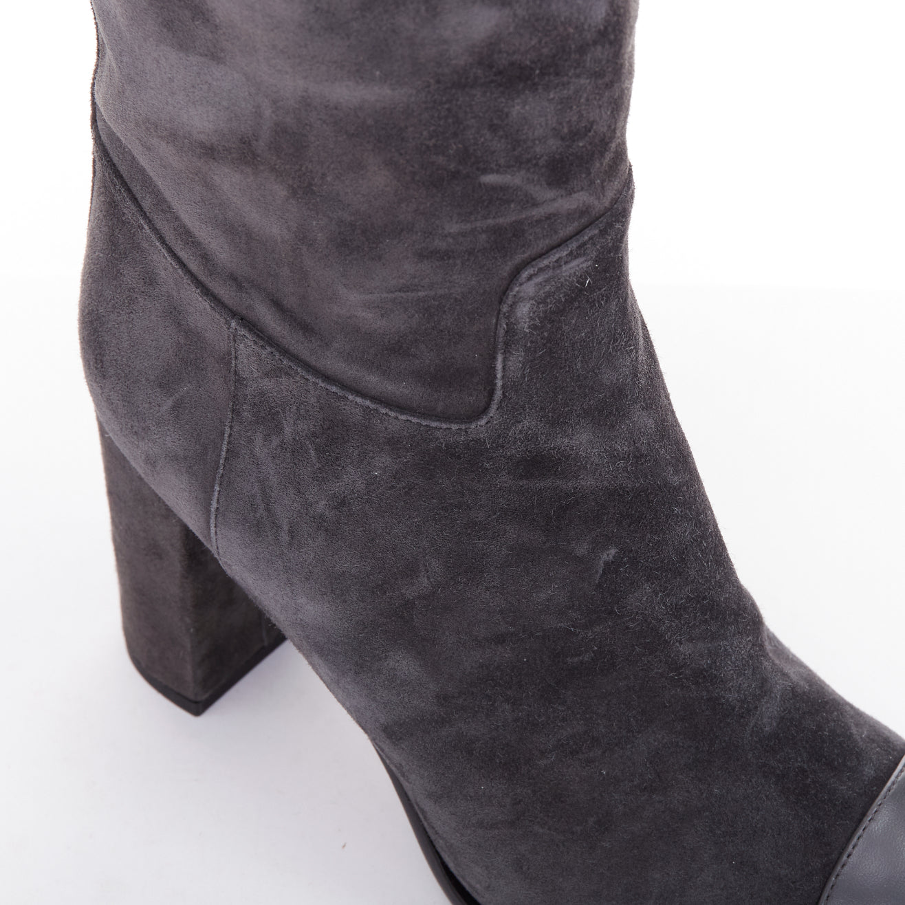 Chanel Fabric Platform Heel Boots - Detail 2
