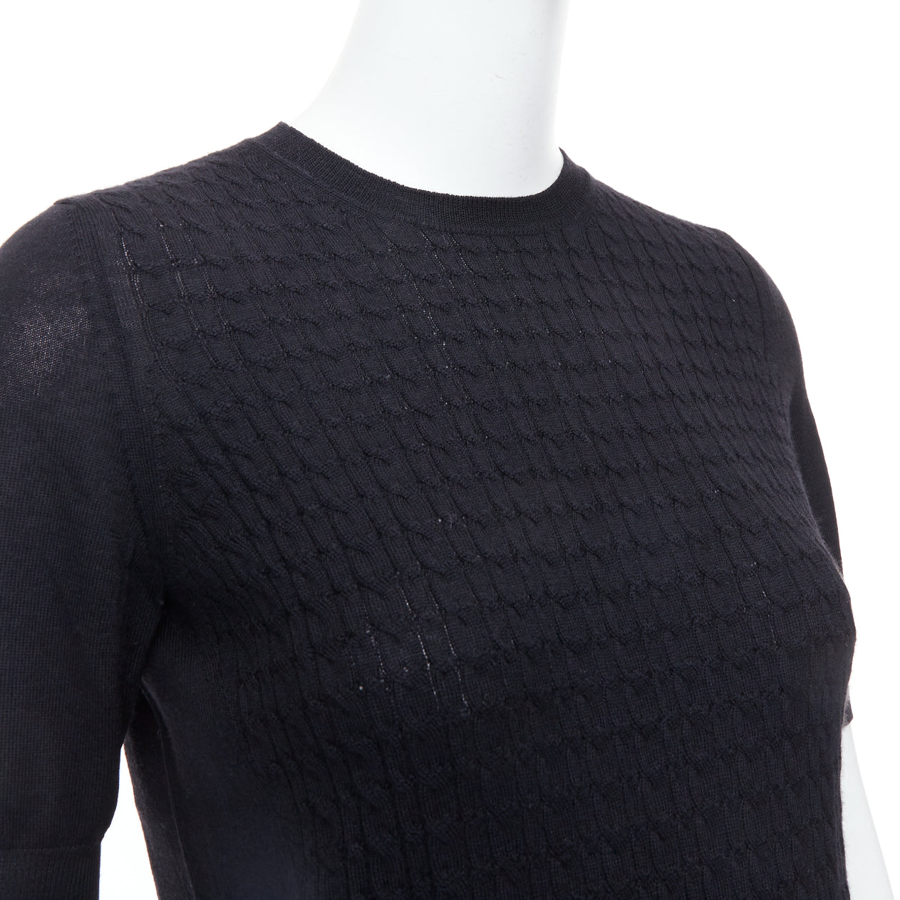 Miu Miu Cable Knit Sweater - Back view