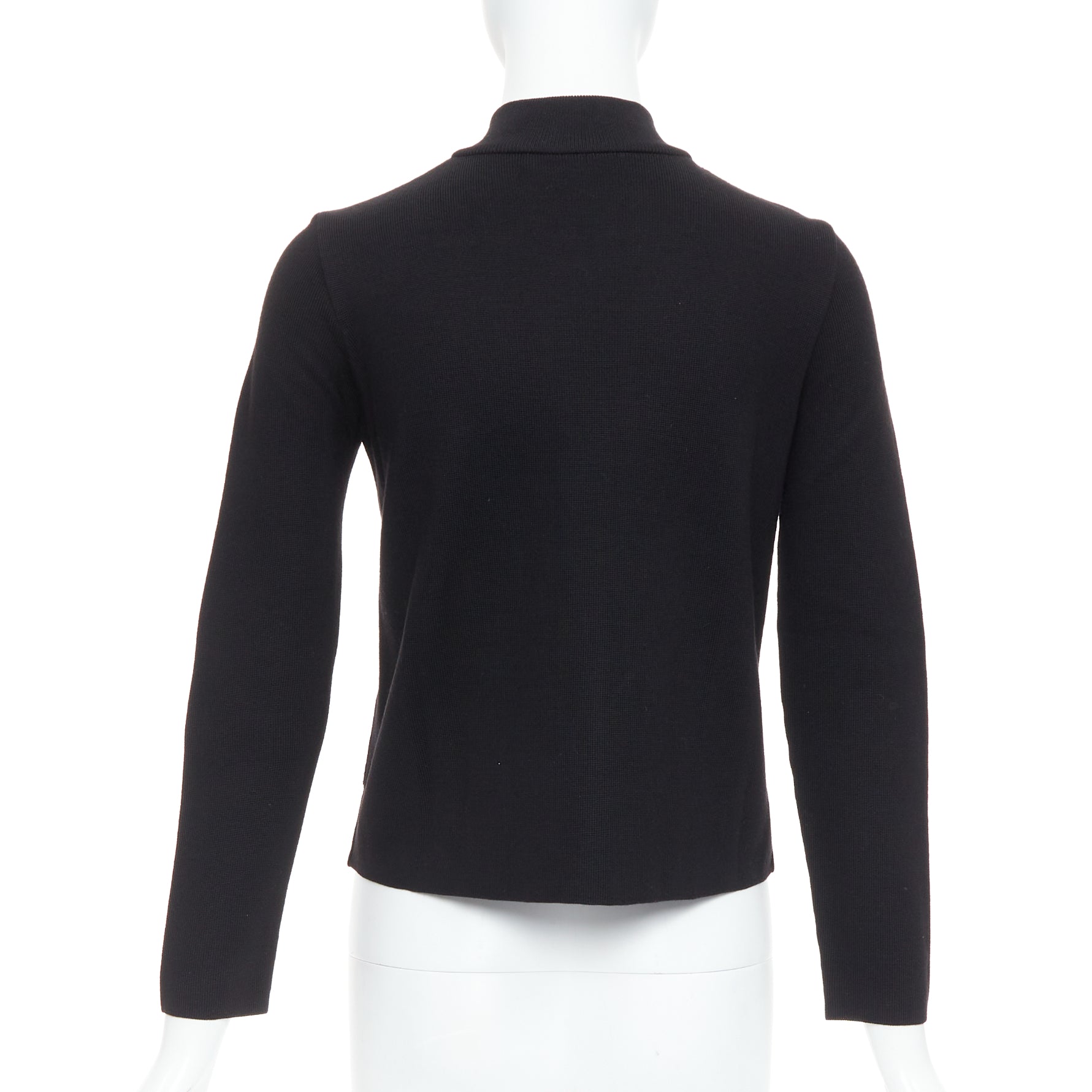 Alexander Wang Black Wool Leather Bomber - Detail 1