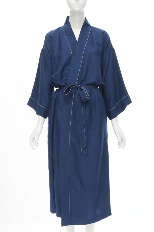 Hermès Cashmere Suede Belted Robe