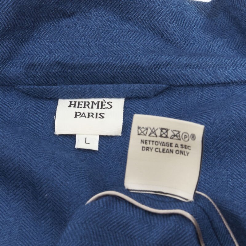 Hermès Cashmere Suede Belted Robe - Image 11