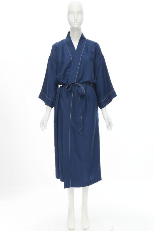 Hermès Cashmere Suede Belted Robe - Image 12