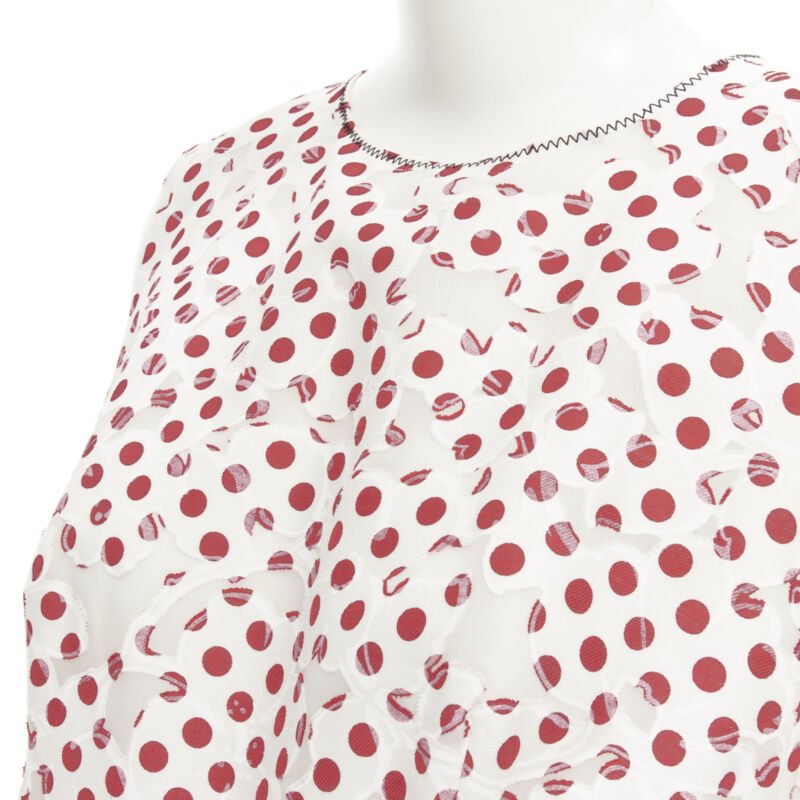 Oscar De La Renta Polkadot Devore Dress - Detail 2