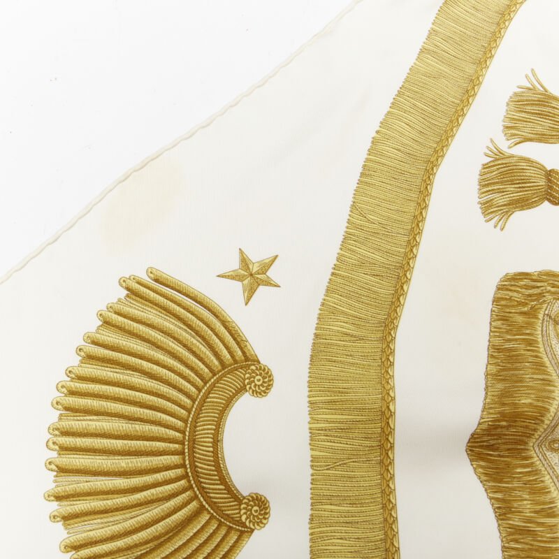 Hermès Poste Print Scarf - Side view