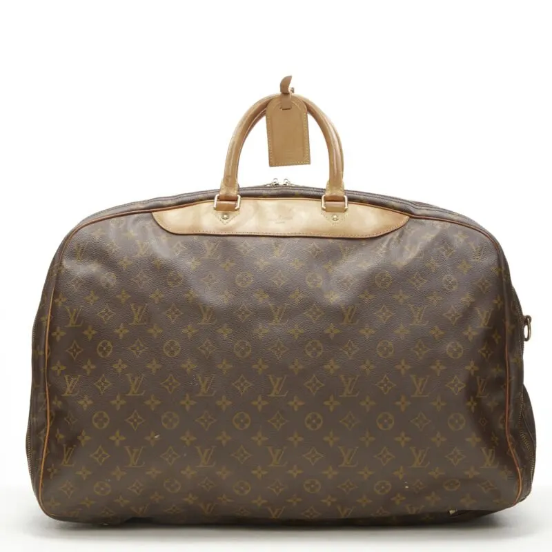 Louis Vuitton Monogram Trim Bag Brown Canvas Fair - Front View