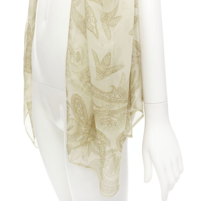 Giorgio Armani Floral Sheer Scarf - Detail 1
