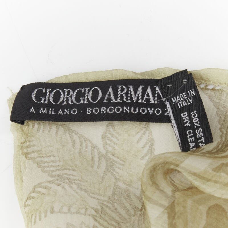 Giorgio Armani Floral Sheer Scarf - Detail 2