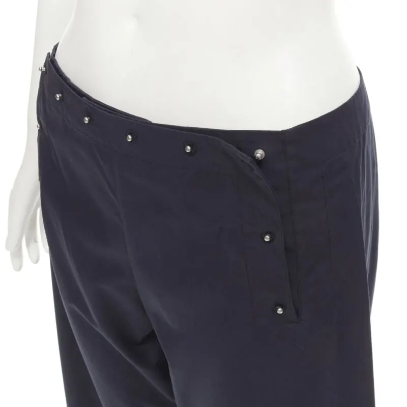 Jean Paul Gaultier Nautical Button Pants Navy Cotton Very good - Back View