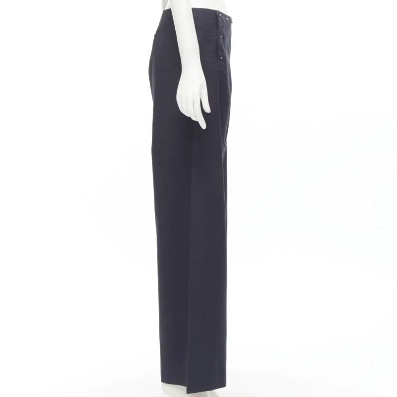 Jean Paul Gaultier Nautical Button Pants Navy Cotton Very good - Model View