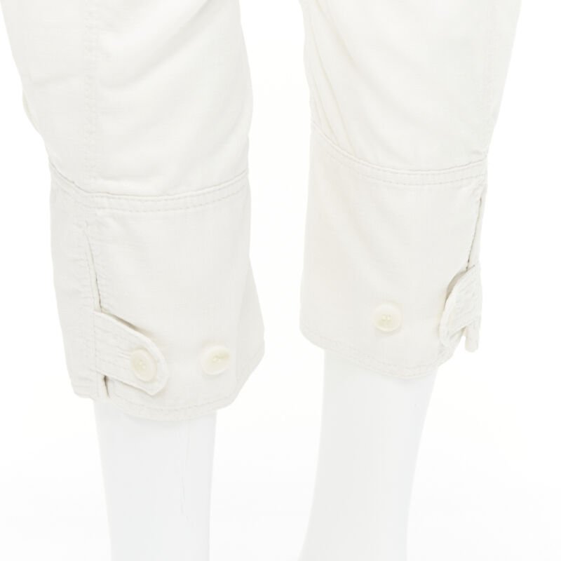 Issey Miyake White Parachute Pants - Detail 2
