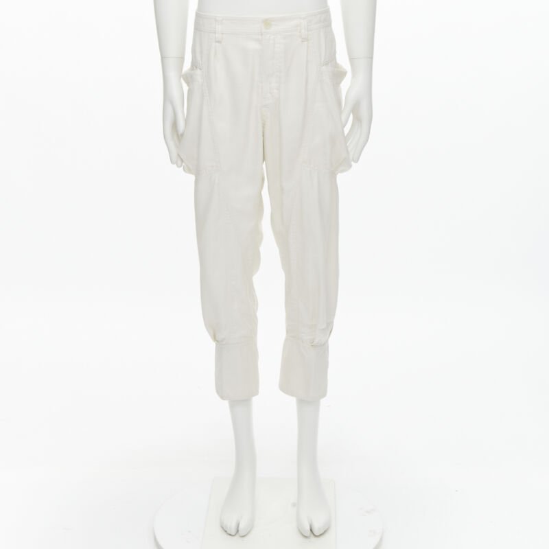 Issey Miyake White Parachute Pants - Image 11