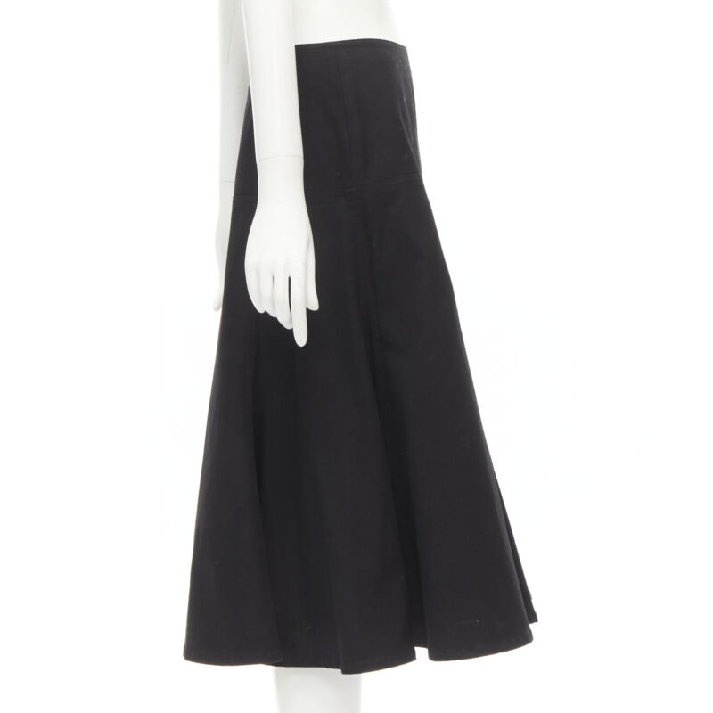 Yohji Yamamoto Flared Cotton Skirt - 4