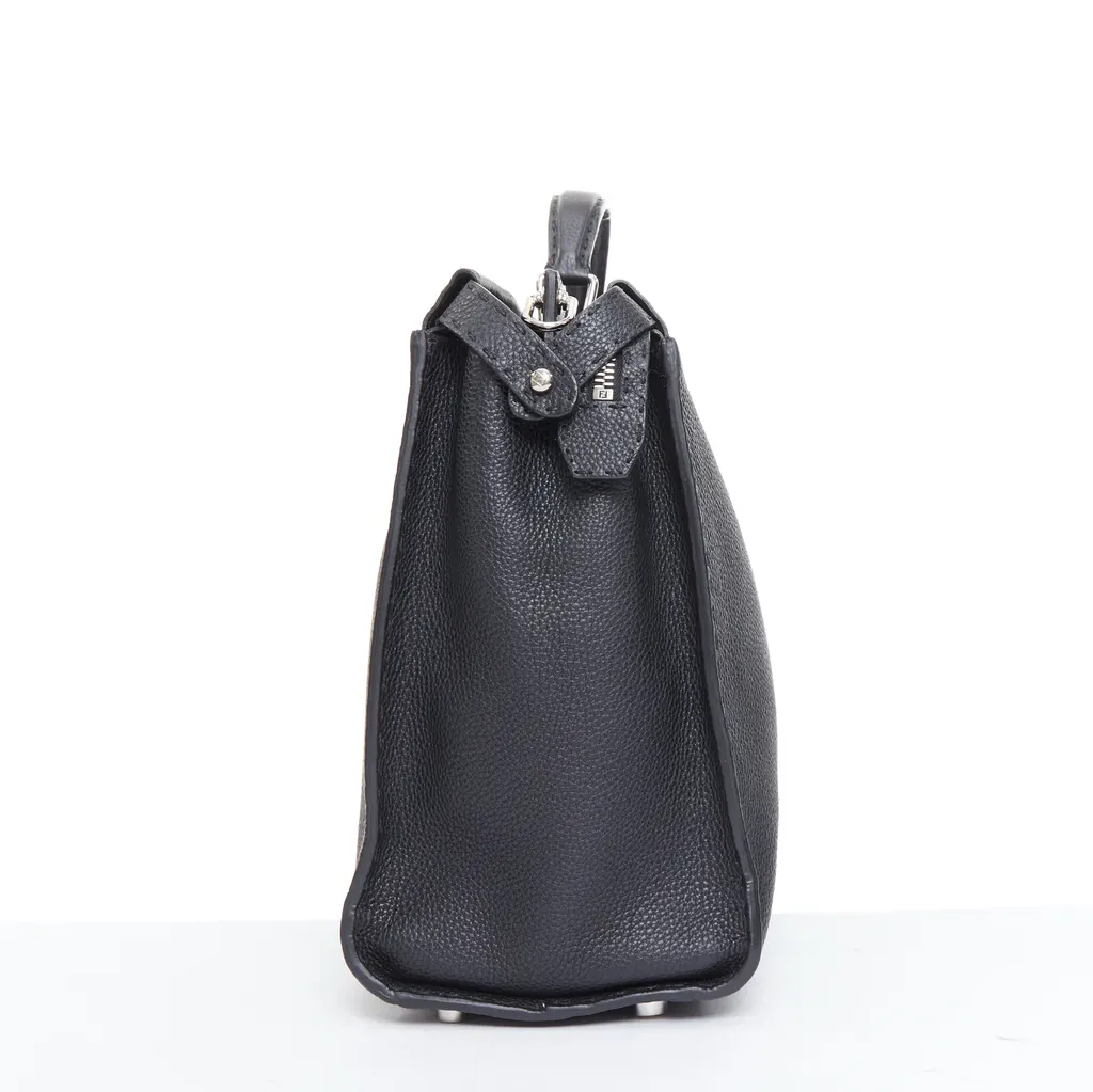 Fendi Peekaboo Black Leather Good - Model View