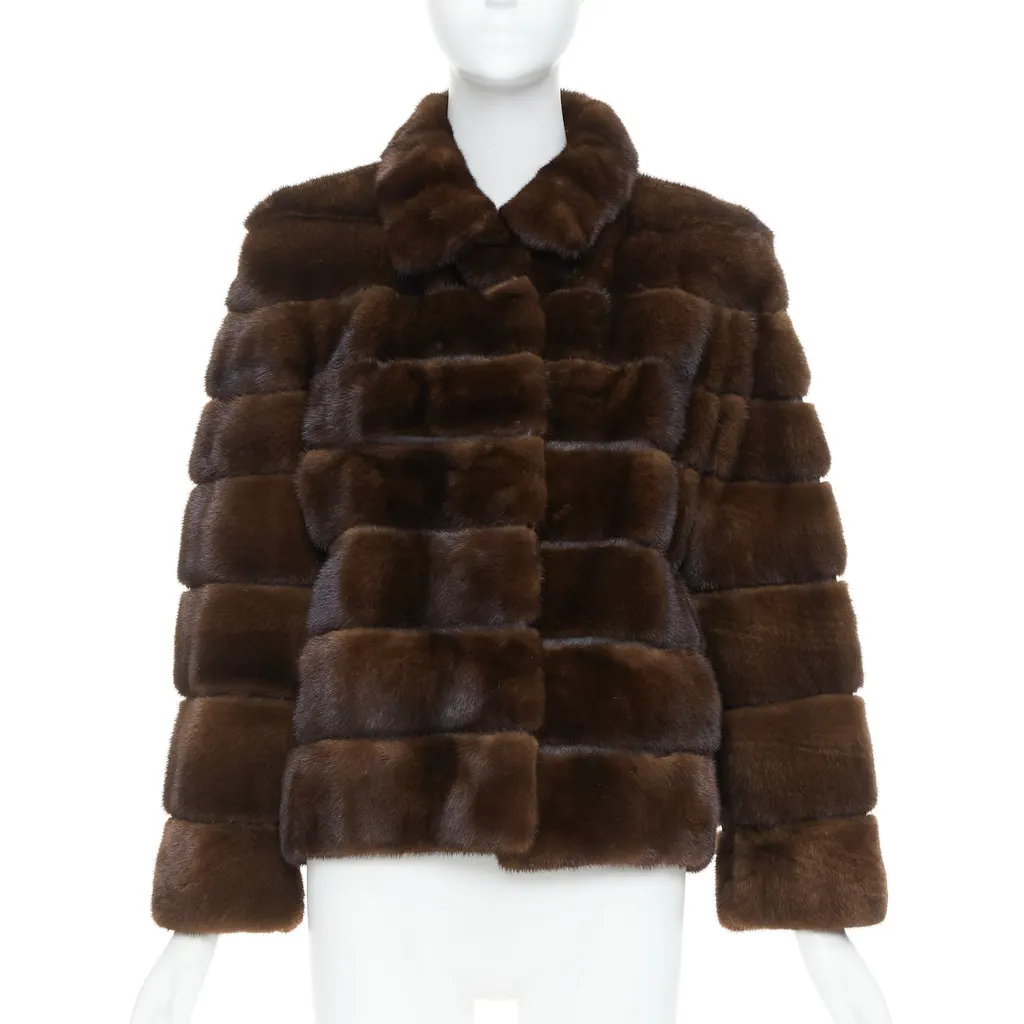 Unsigned Brown Rare Fur Jacket Brown Fur Very good - Inside View