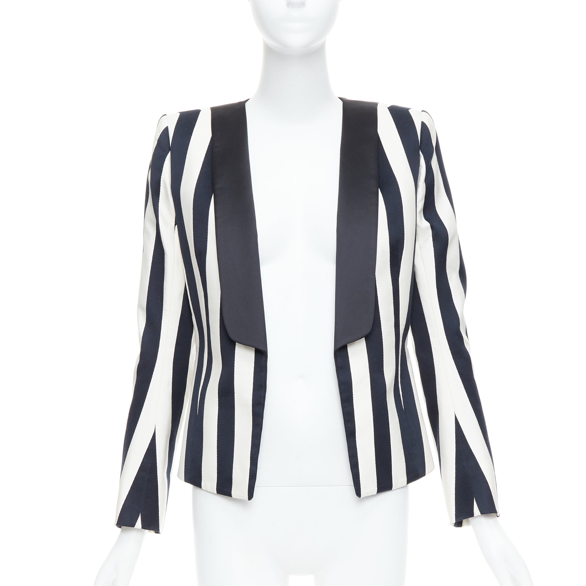 Balmain Striped Power Blazer