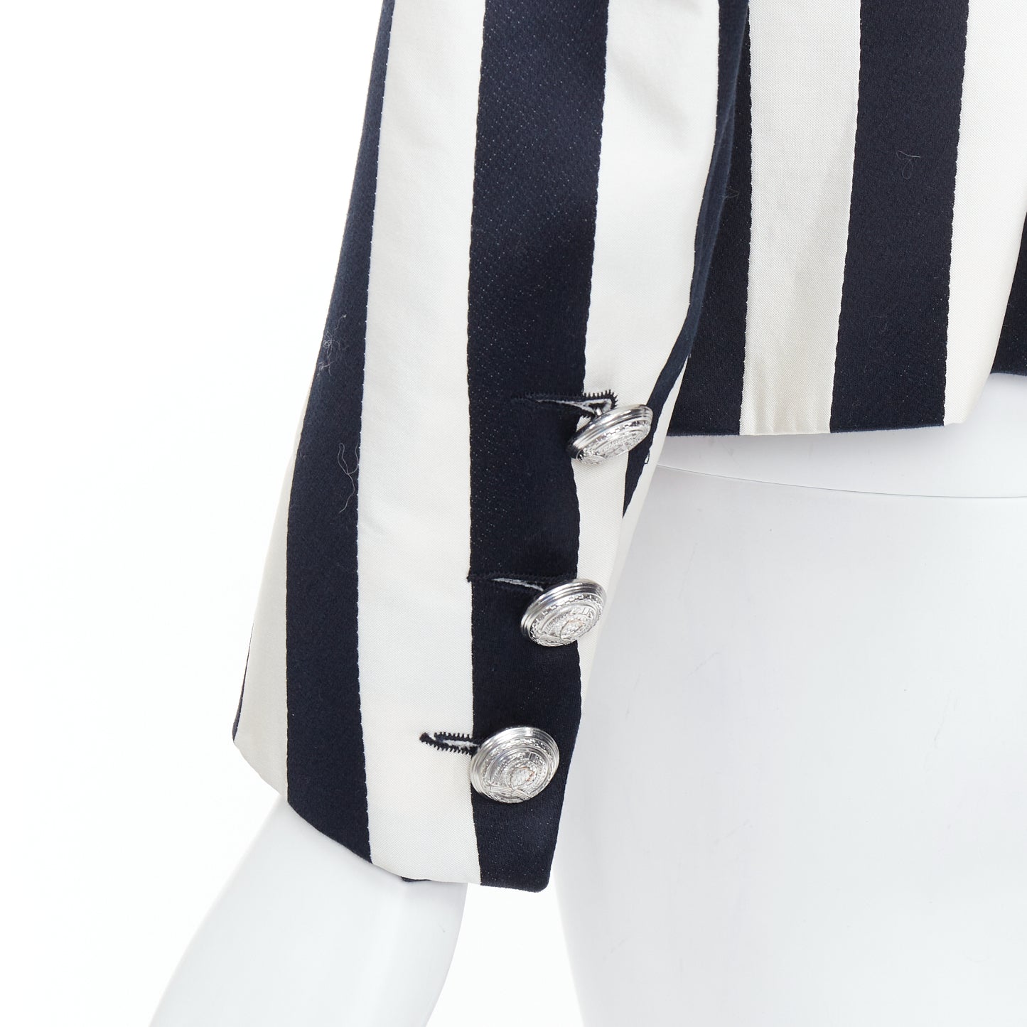 Balmain Striped Power Blazer - Back view