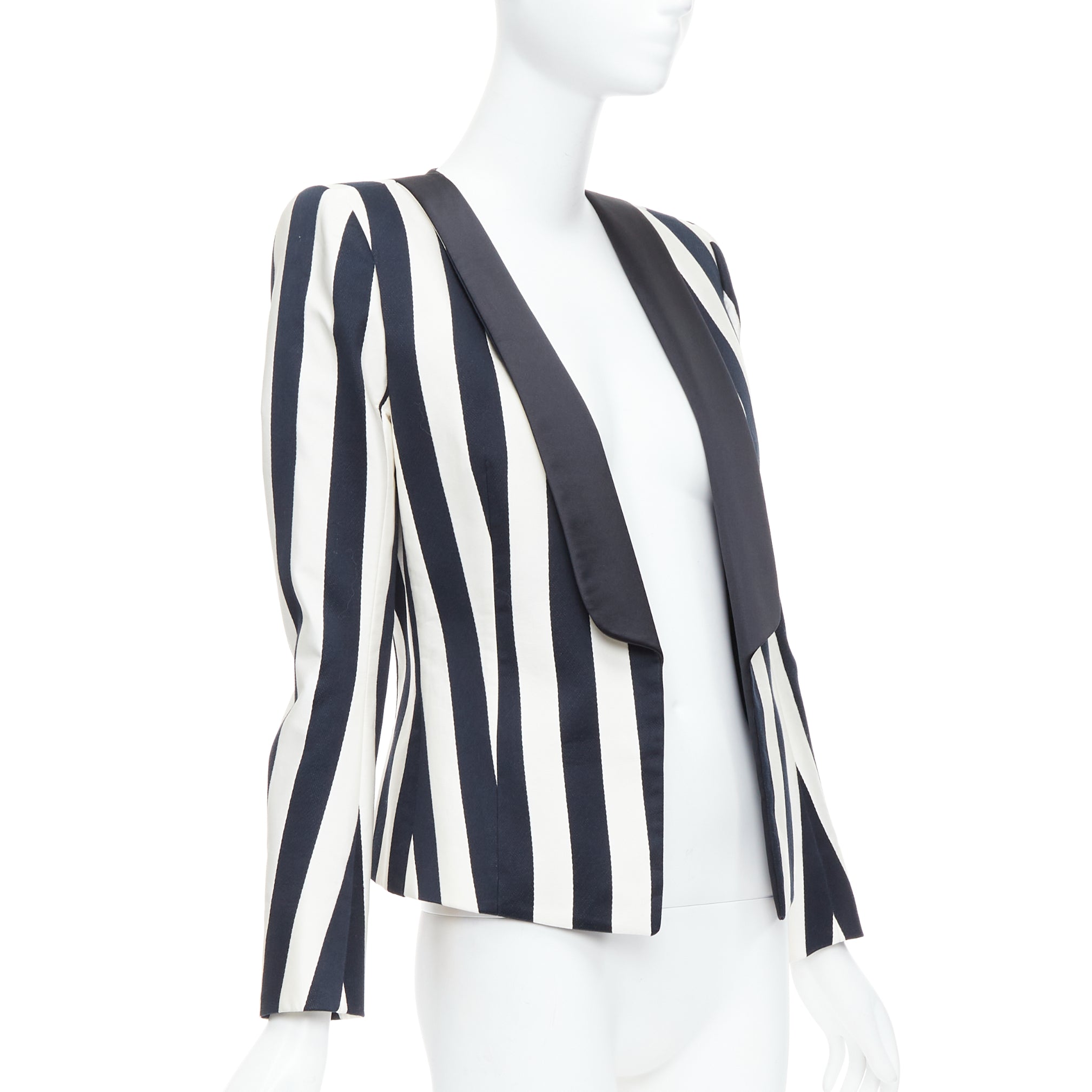 Balmain Striped Power Blazer - Image 6