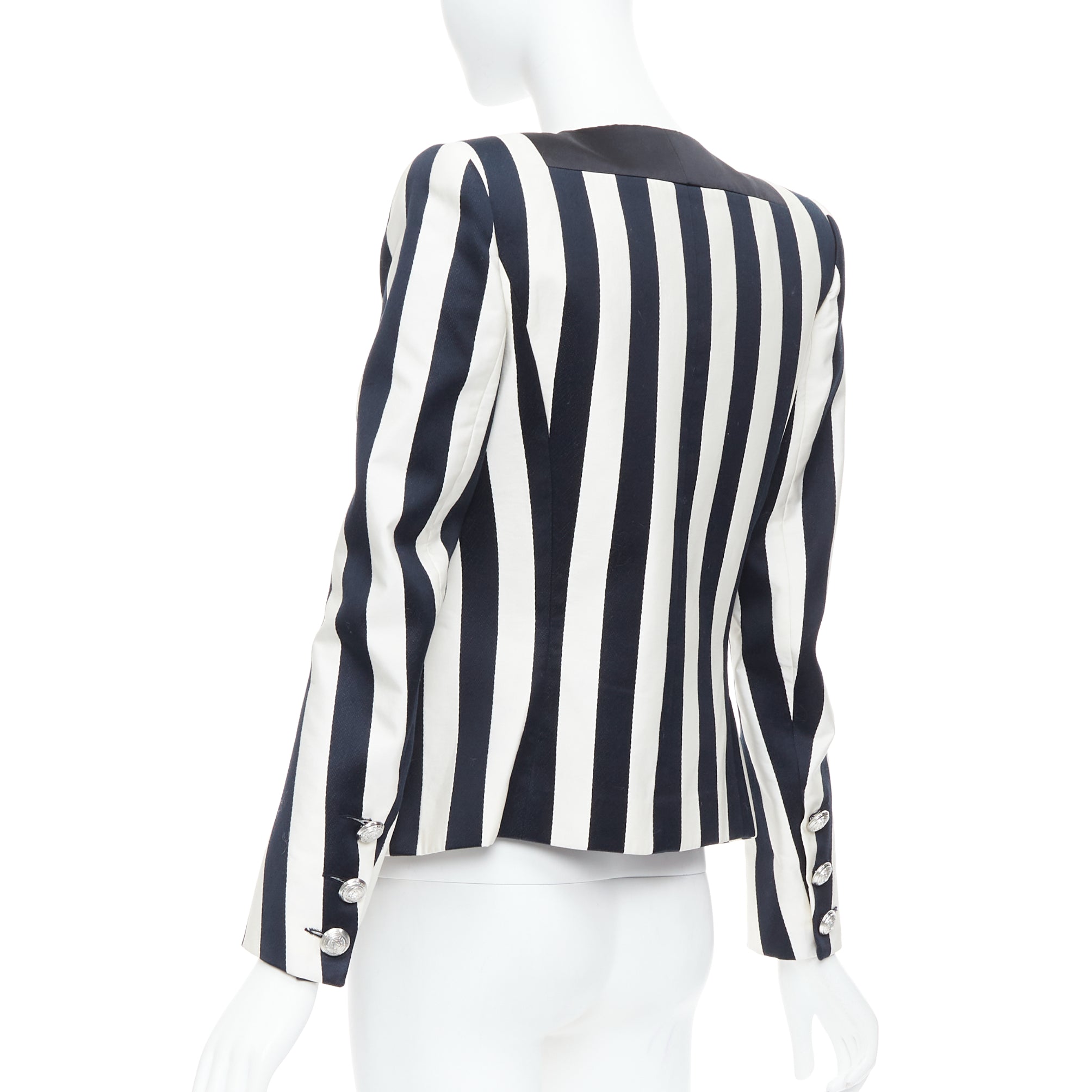 Balmain Striped Power Blazer - Detail 1