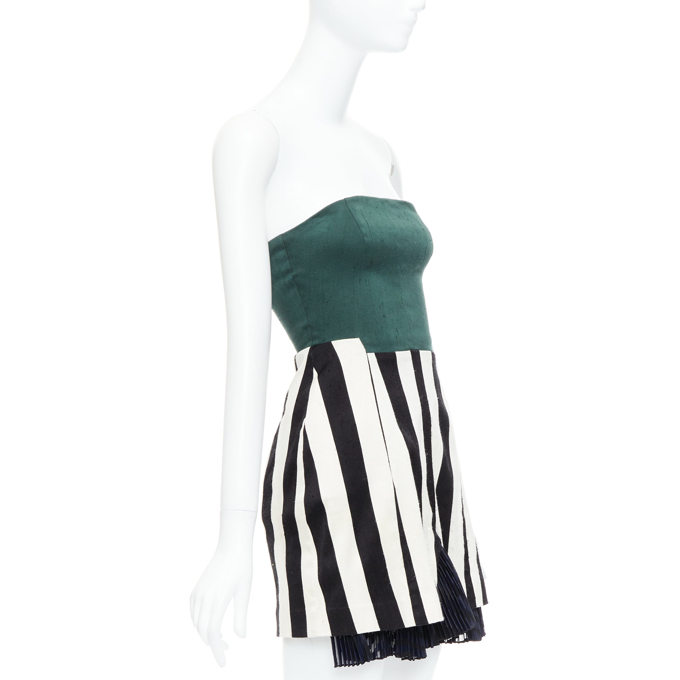 Toga Archives Striped Strapless Dress - Image 6