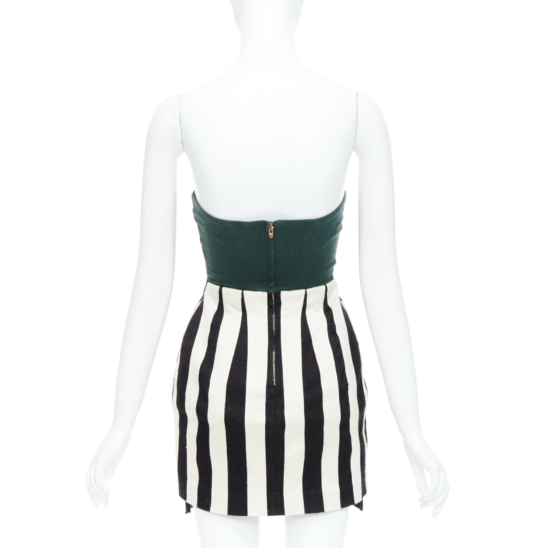 Toga Archives Striped Strapless Dress - Side view