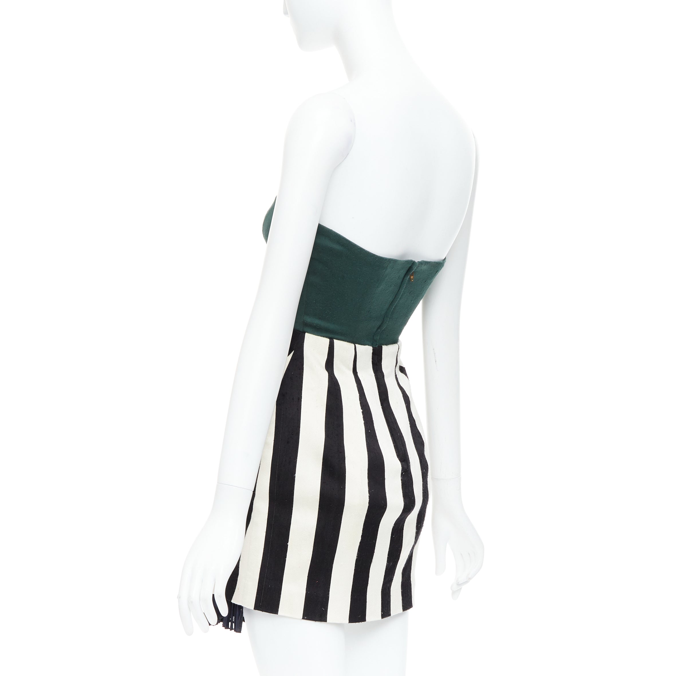 Toga Archives Striped Strapless Dress - Detail 1