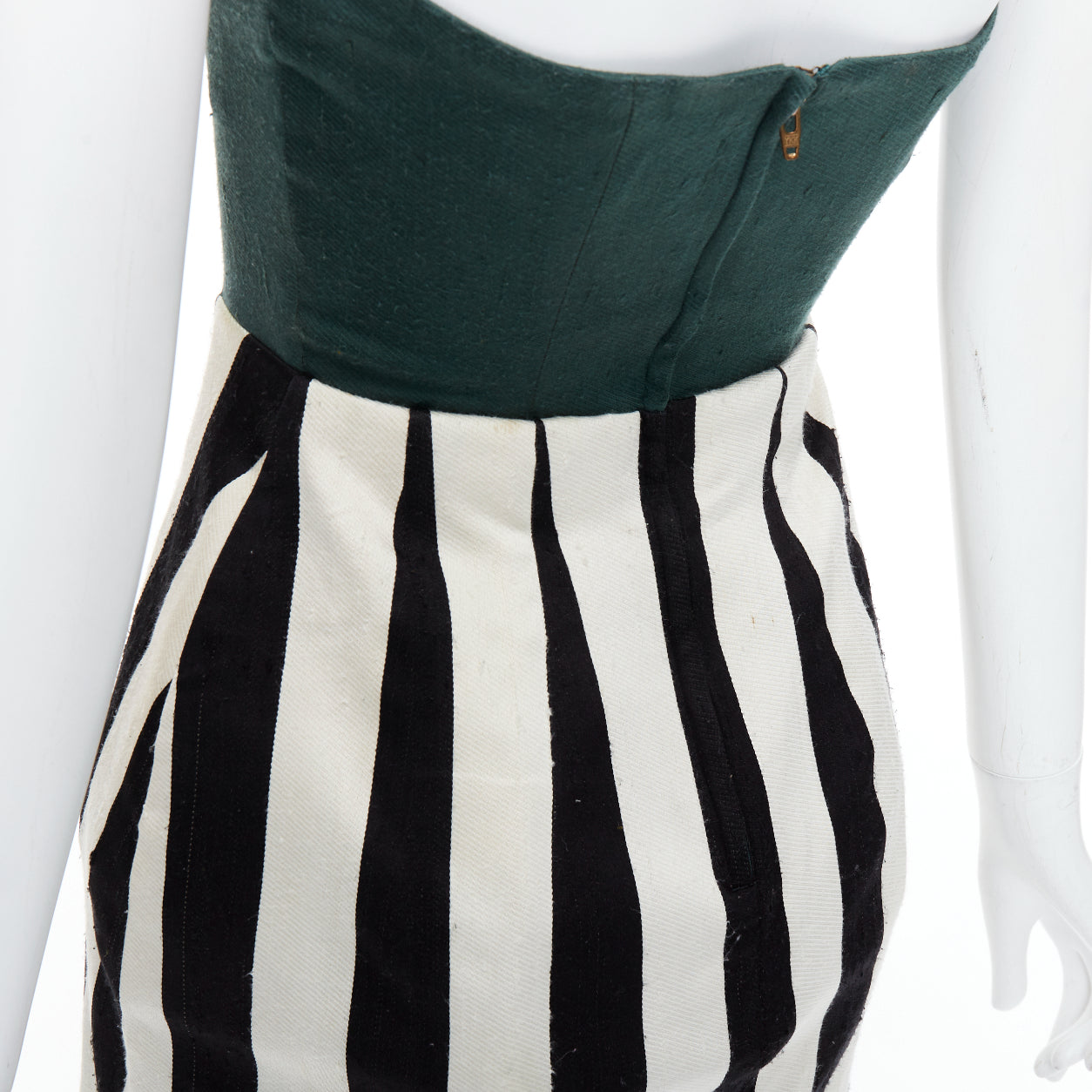 Toga Archives Striped Strapless Dress - Detail 2