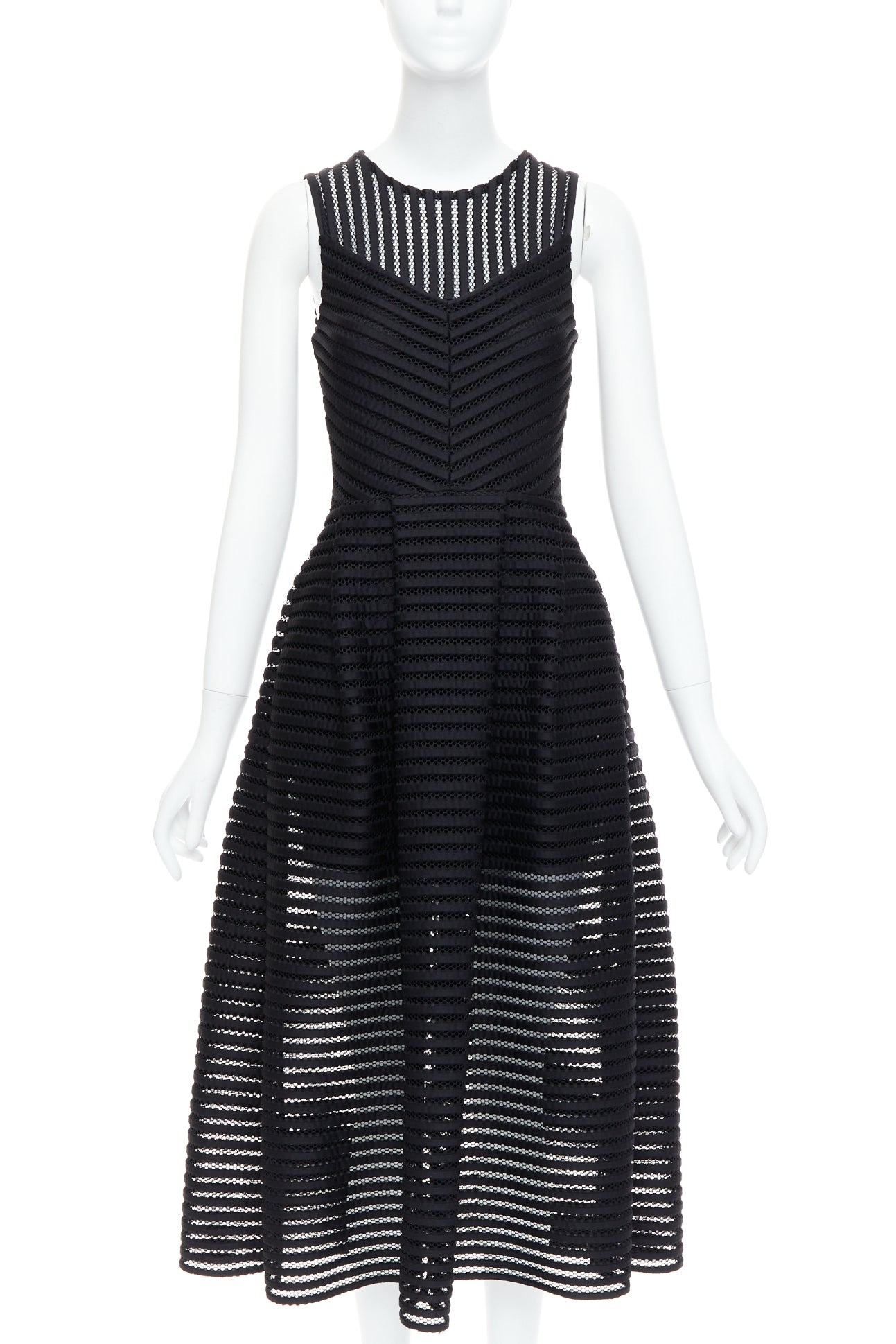 Maje Sheer Panel Dress