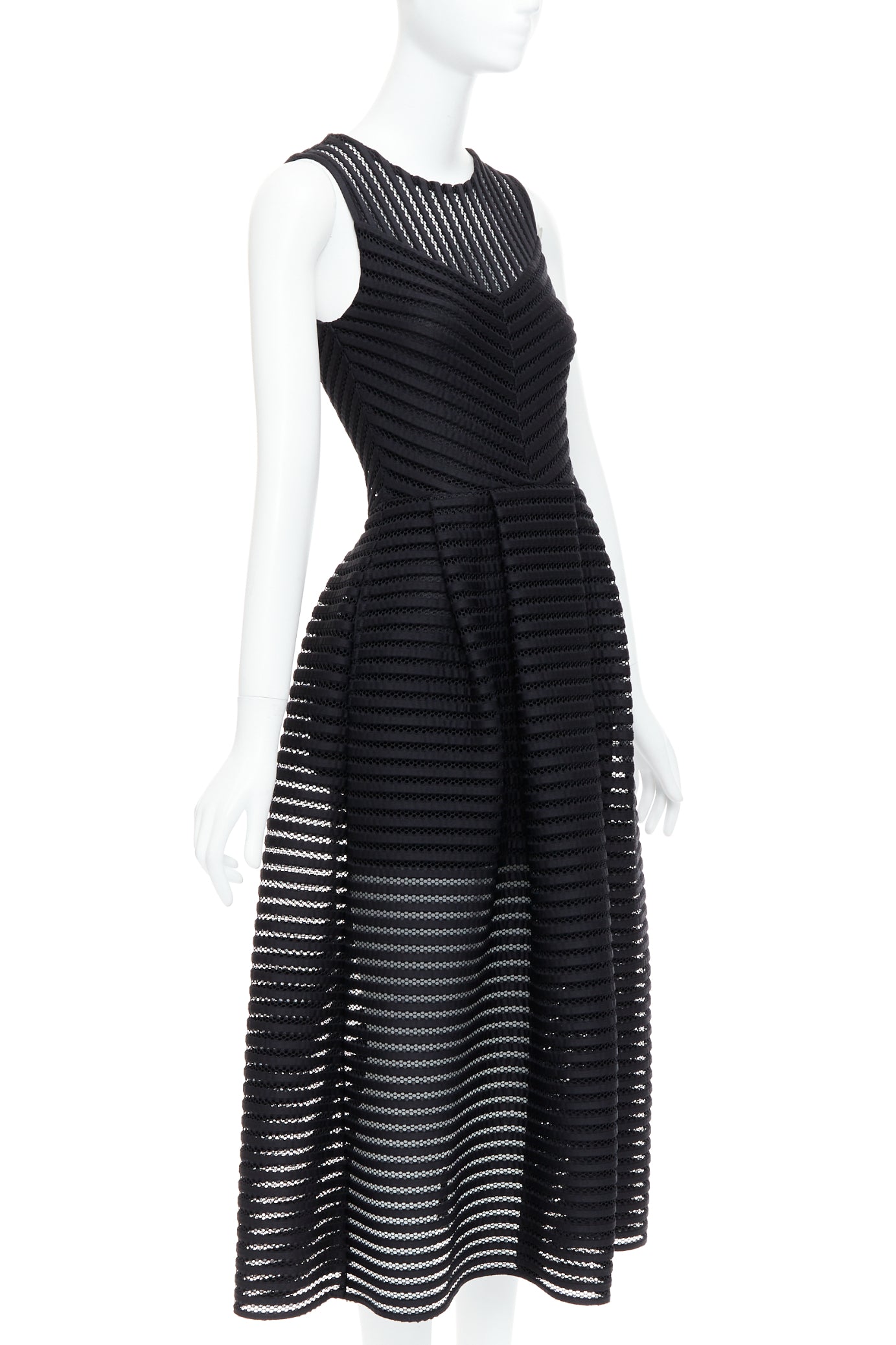 Maje Sheer Panel Dress - Image 6