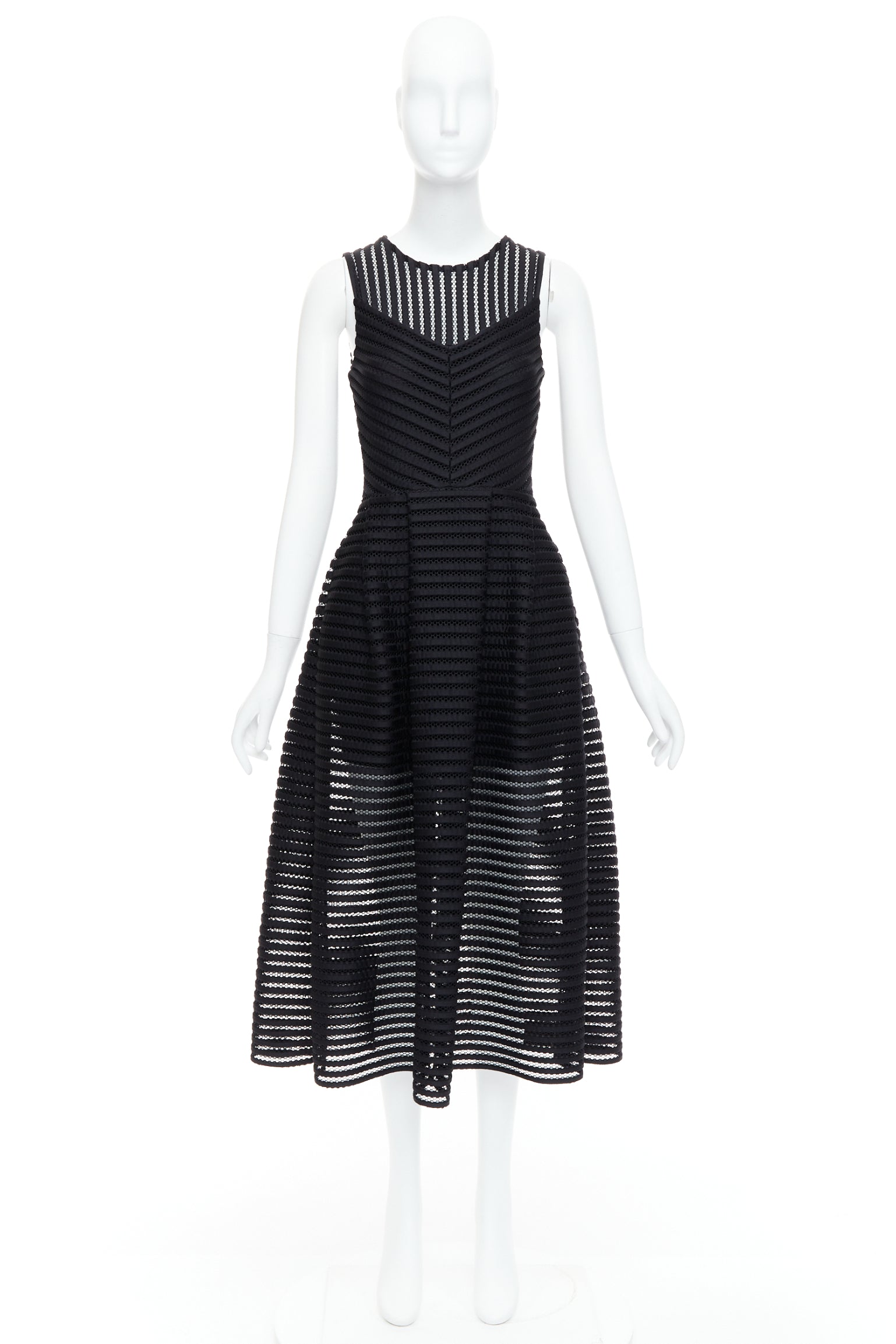 Maje Sheer Panel Dress - Image 11