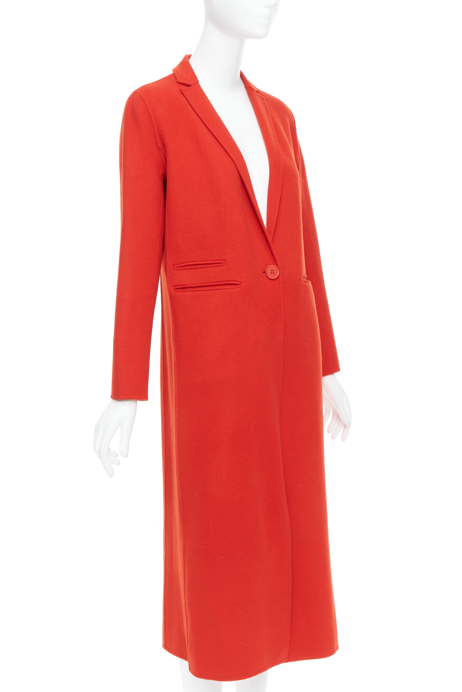 Maje Red Wool Peak Coat - Image 6