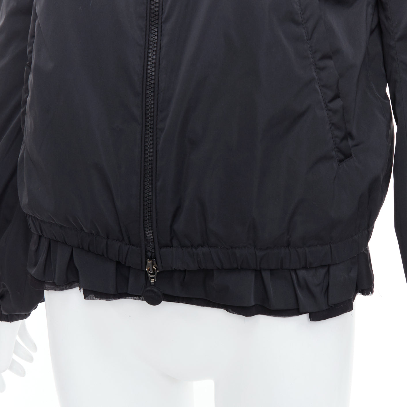 Moncler Nylon puffer bomber - Back view