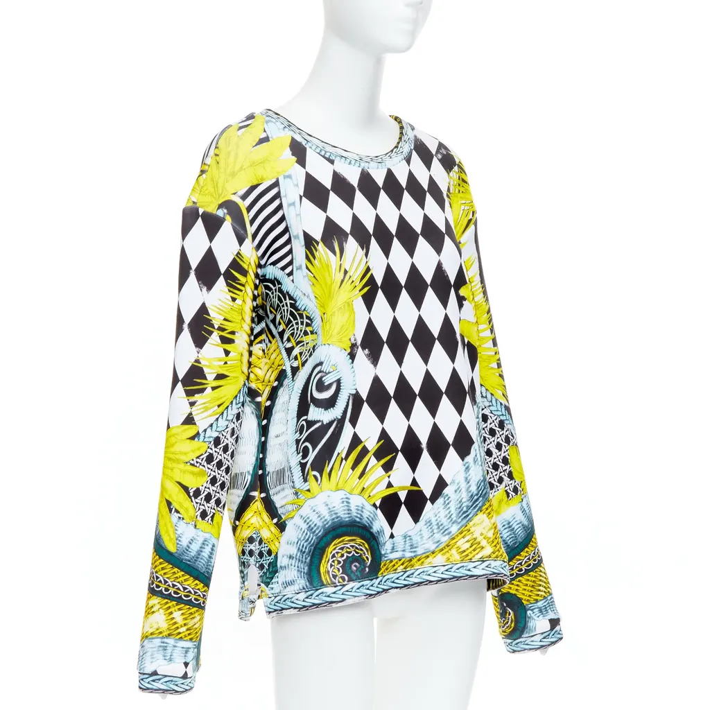 Balmain Checkerboard Pullover MultiColor Polyester Very good - Inside View
