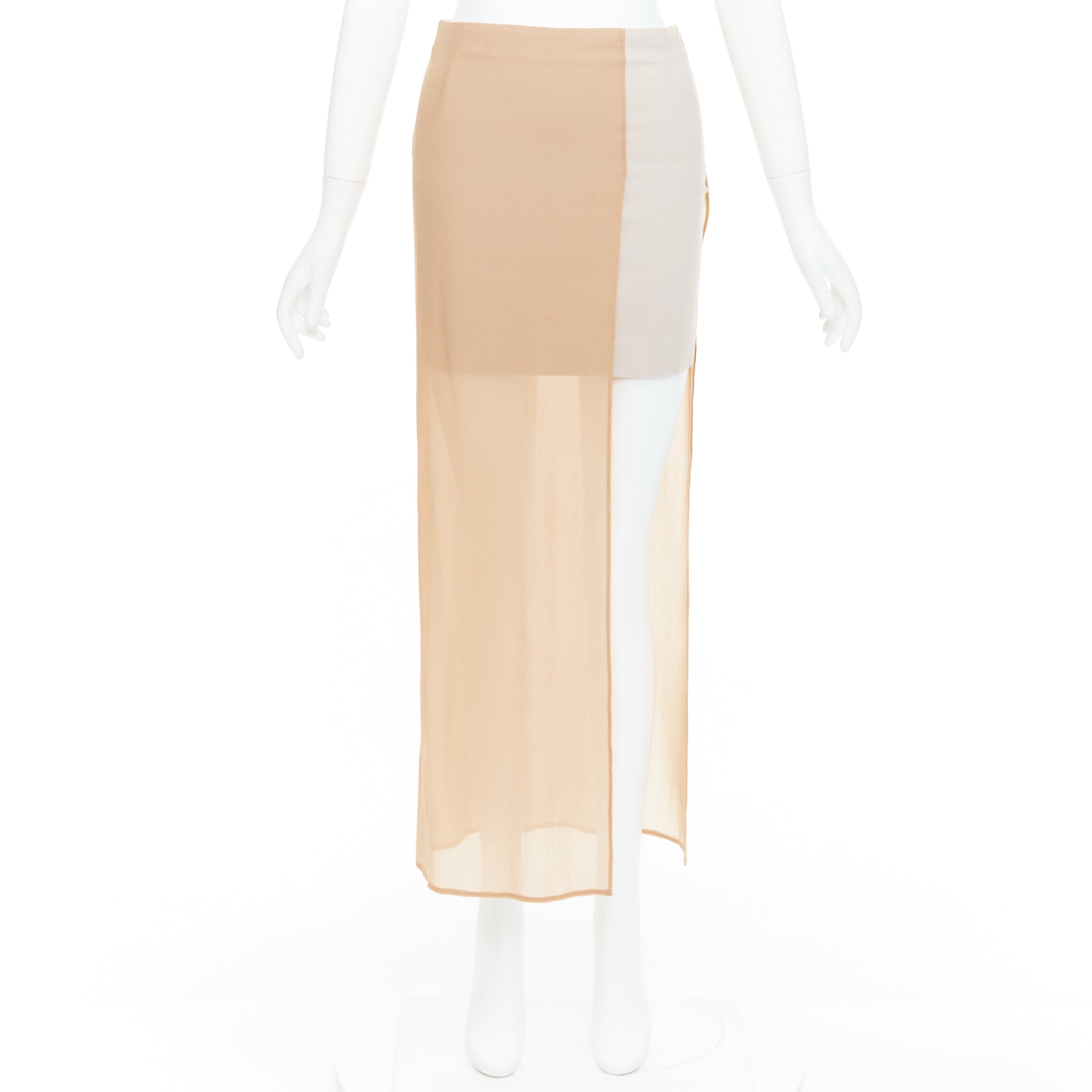 Maison Martin Margiela Sheer Asymmetric Skirt - Image 11
