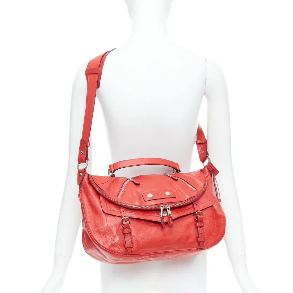 Alexander Mcqueen Faithful Red Leather Very good - Back View