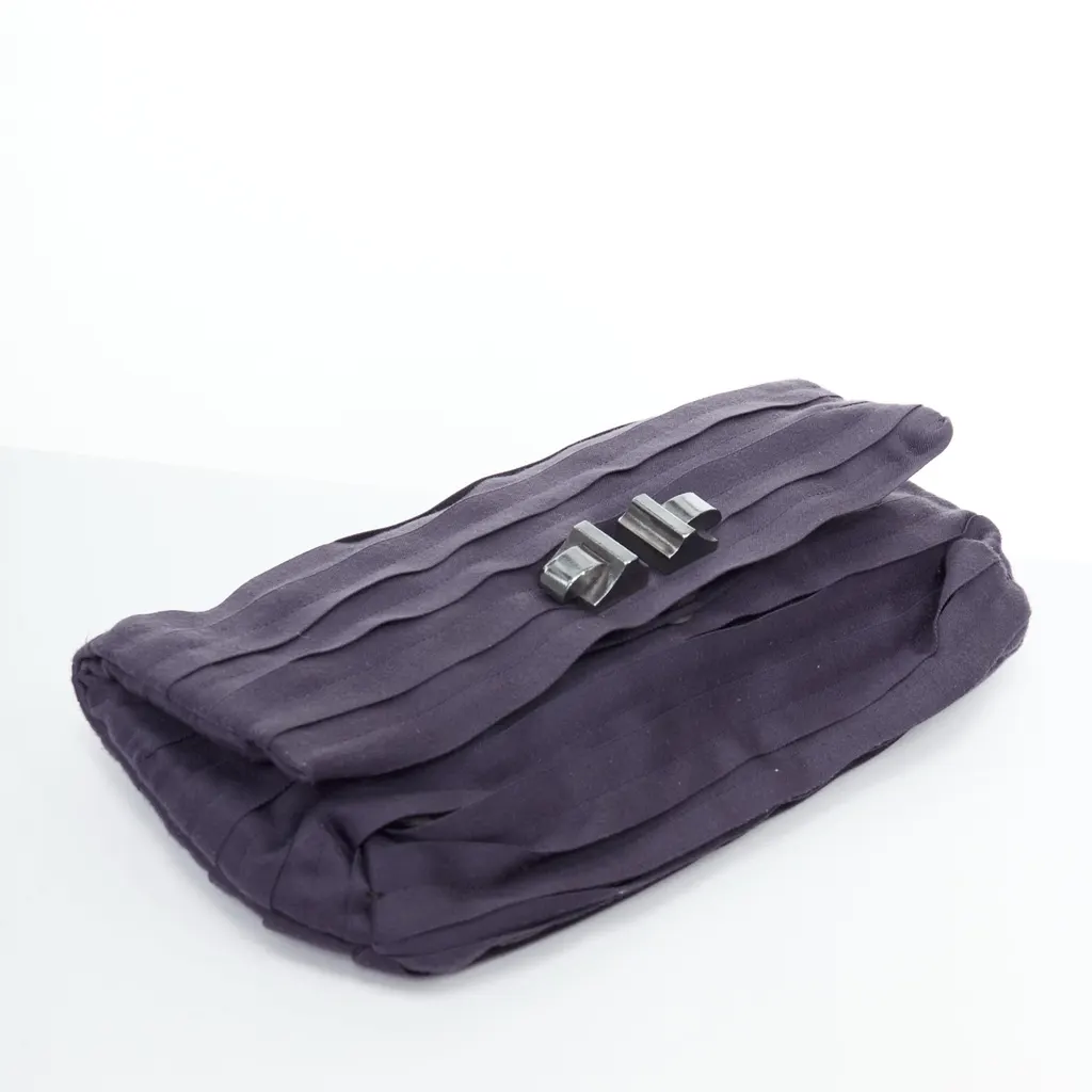 Lanvin Geometric Zip Clutch Purple Good - Box View