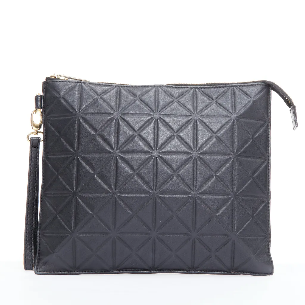 Gareth Pugh Flamenco Crossbody Bag Black Leather Good - Front View