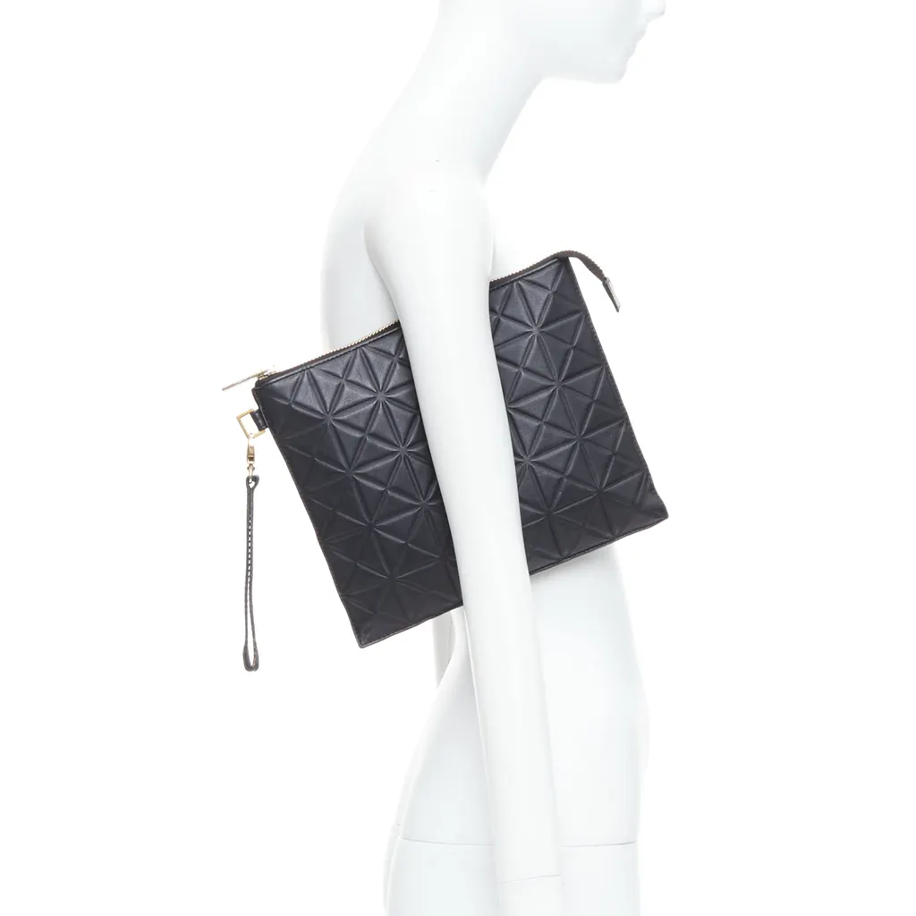 Gareth Pugh Flamenco Crossbody Bag Black Leather Good - Back View