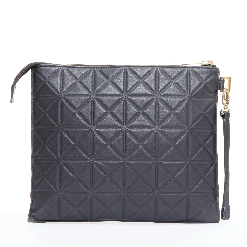 Gareth Pugh Flamenco Crossbody Bag Black Leather Good - Model View
