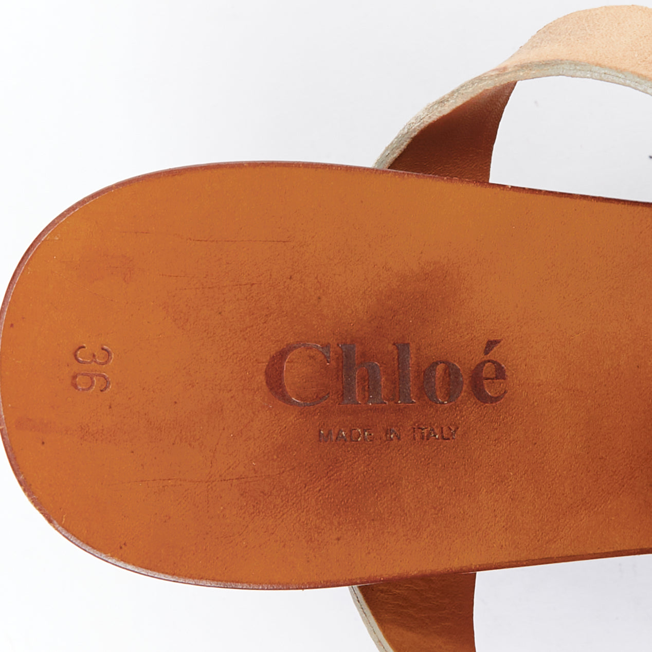 Chloe Tan Strappy Wedges - Image 11