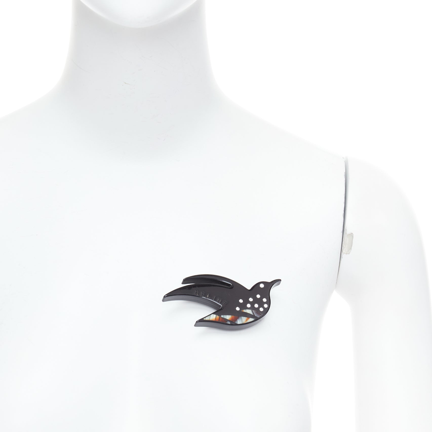 Celine Bird Pin Brooch