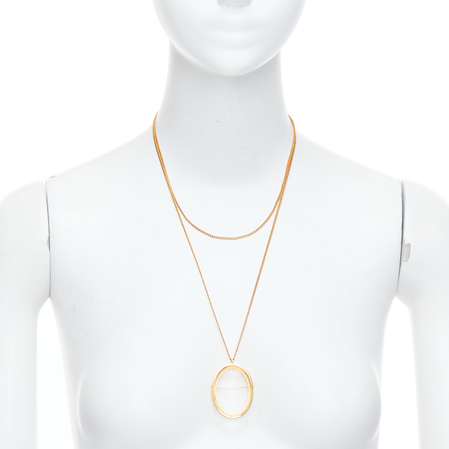 Maison Martin Margiela Hollow Frame Necklace