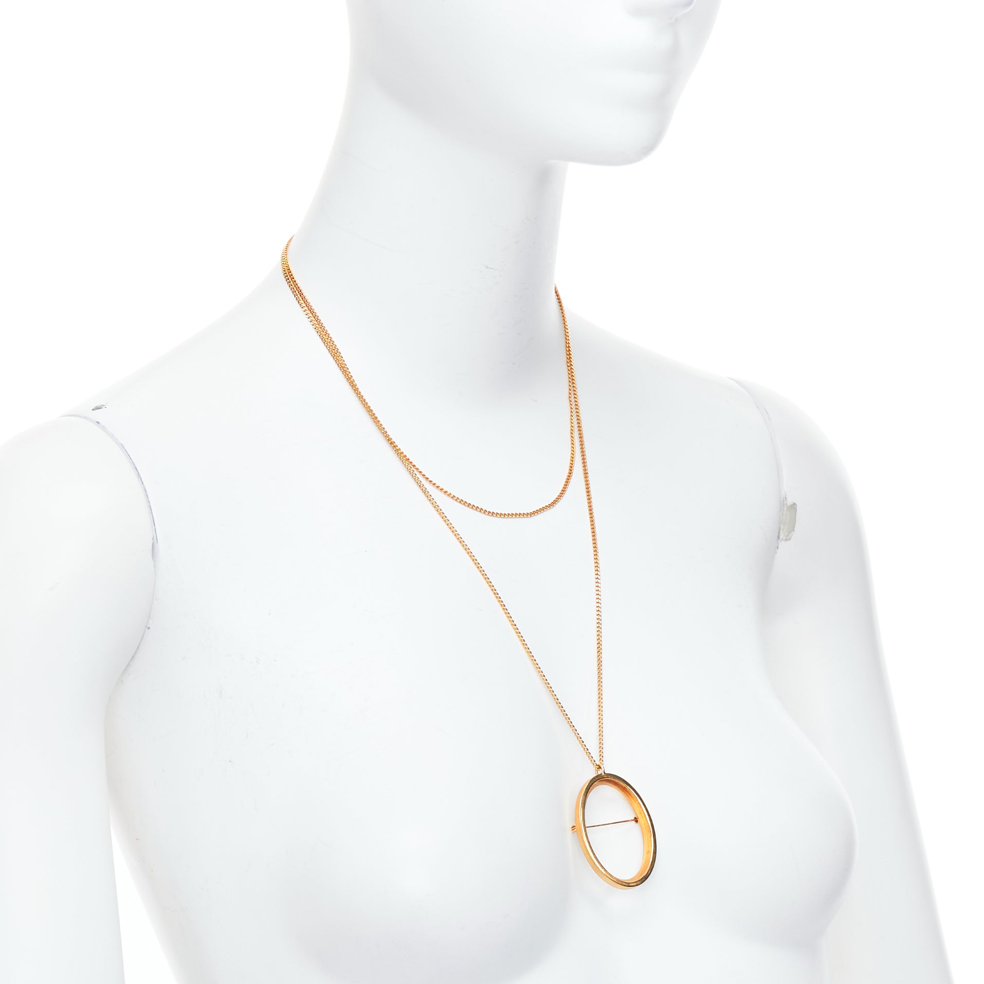 Maison Martin Margiela Hollow Frame Necklace - Image 6