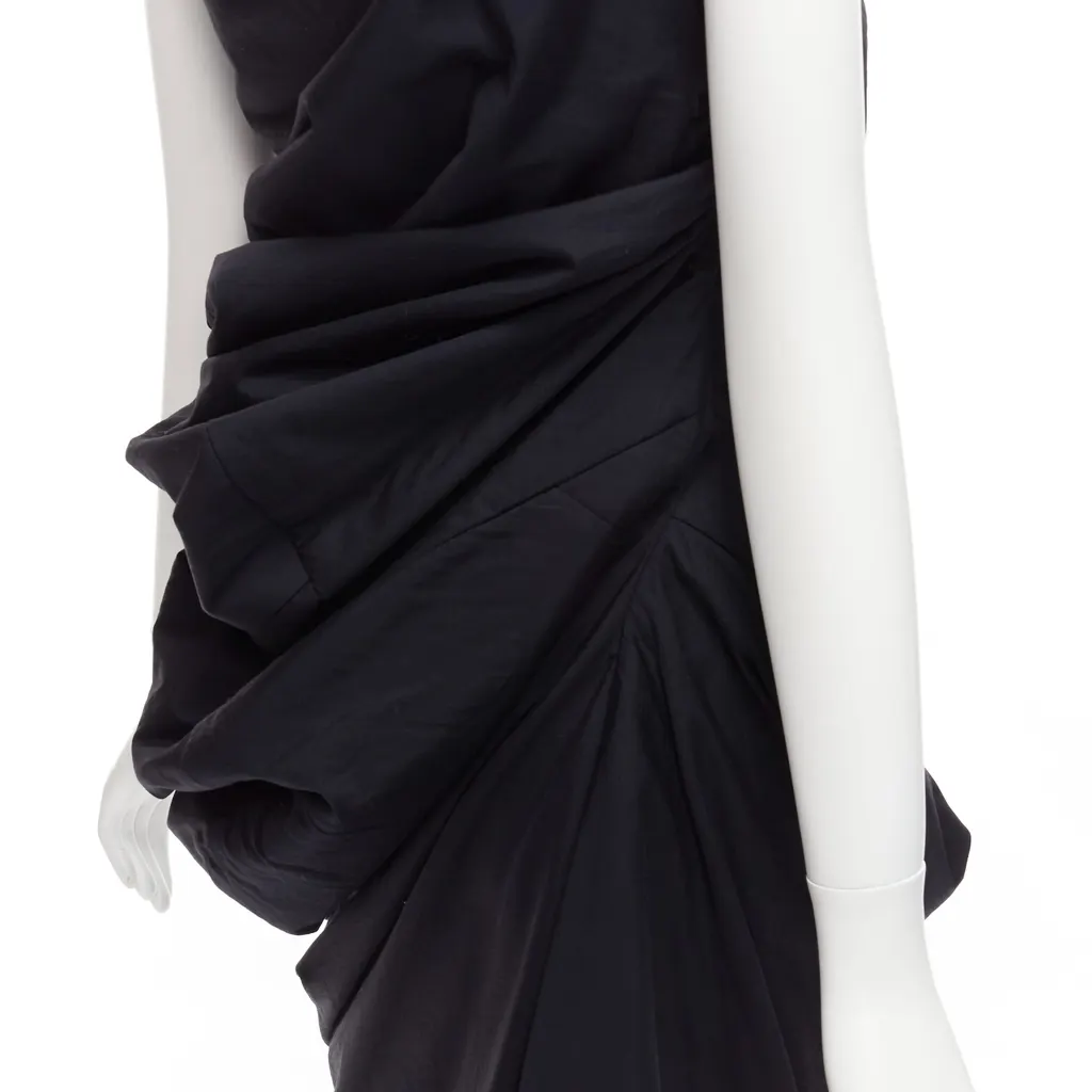 Comme Des Garcons Lumps Bumps Dress Black Polyester Very good - Back View